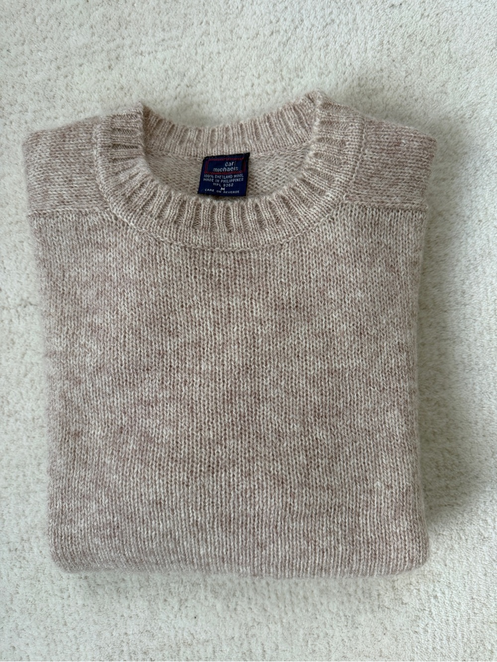 Michaels Men's Crewneck Sweater in Heathered Beige